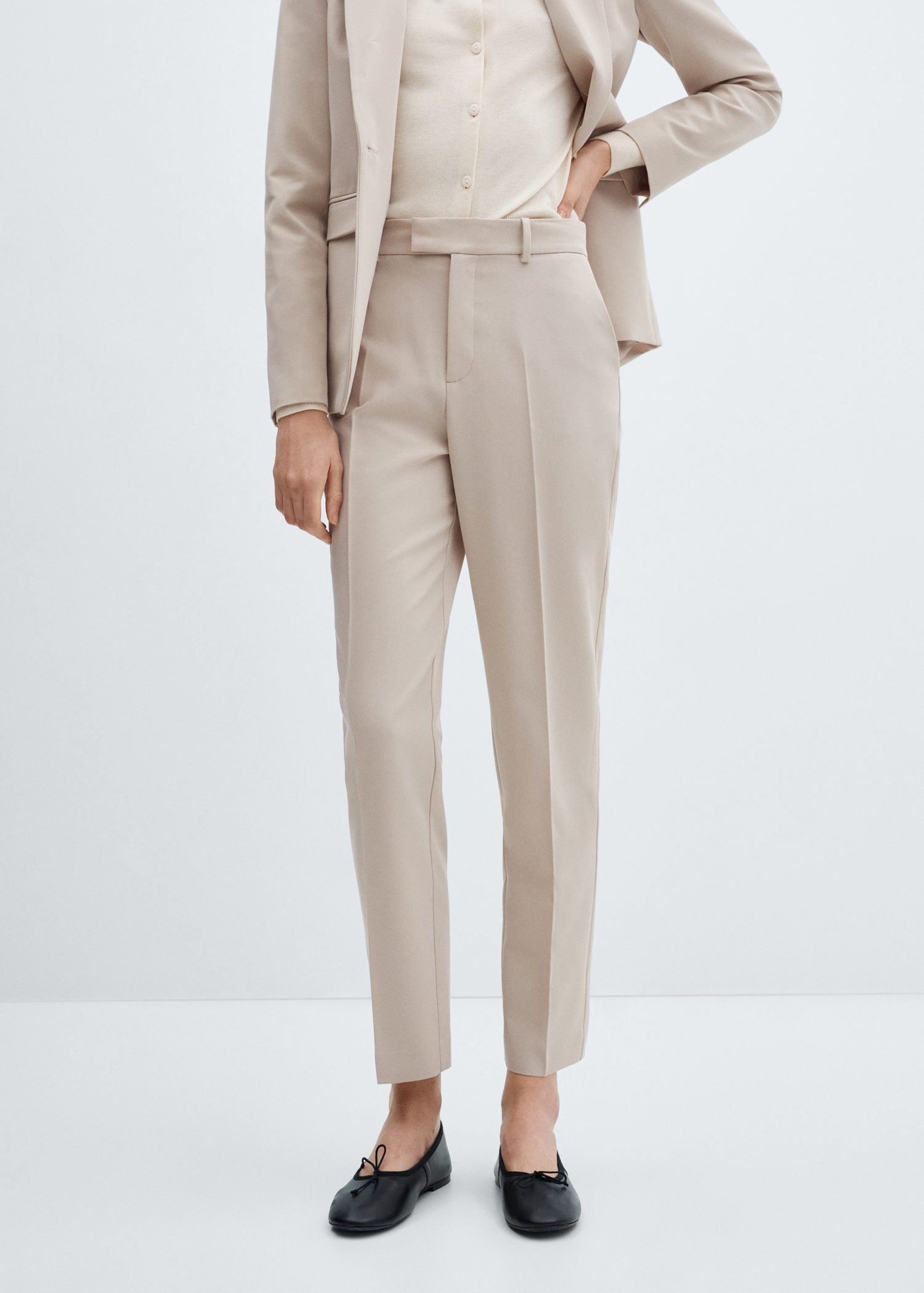 Mango Straight suit trousers 1 Shaws Department Stores