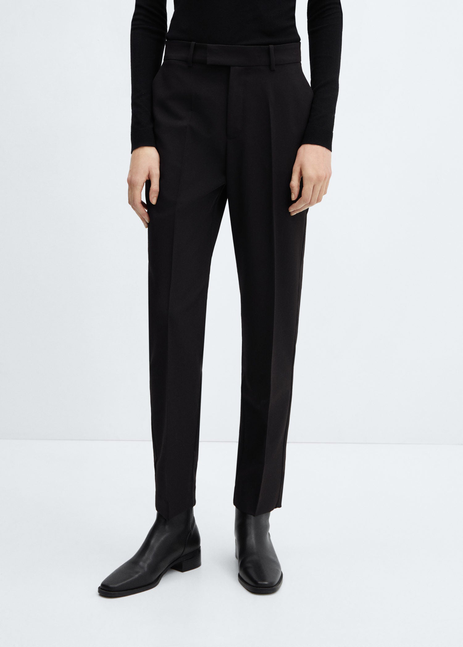Mango Straight suit trousers 1 Shaws Department Stores