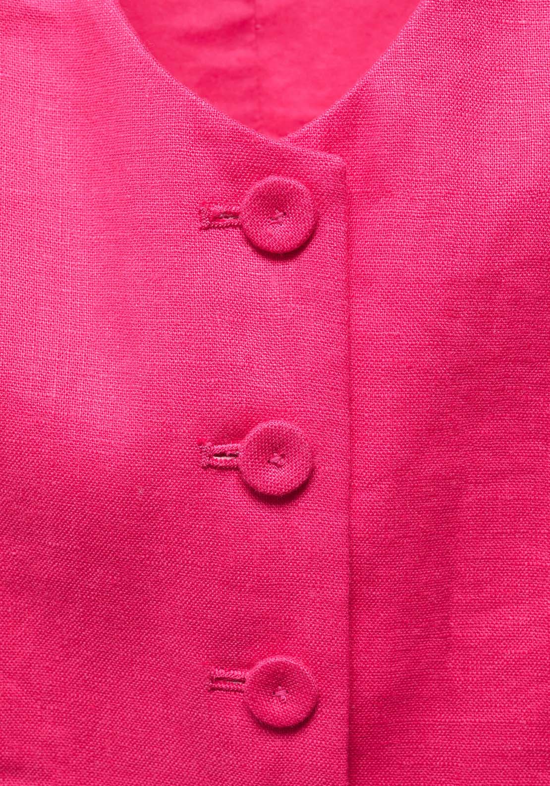 Mango Linen suit waistcoat - Pink 6 Shaws Department Stores