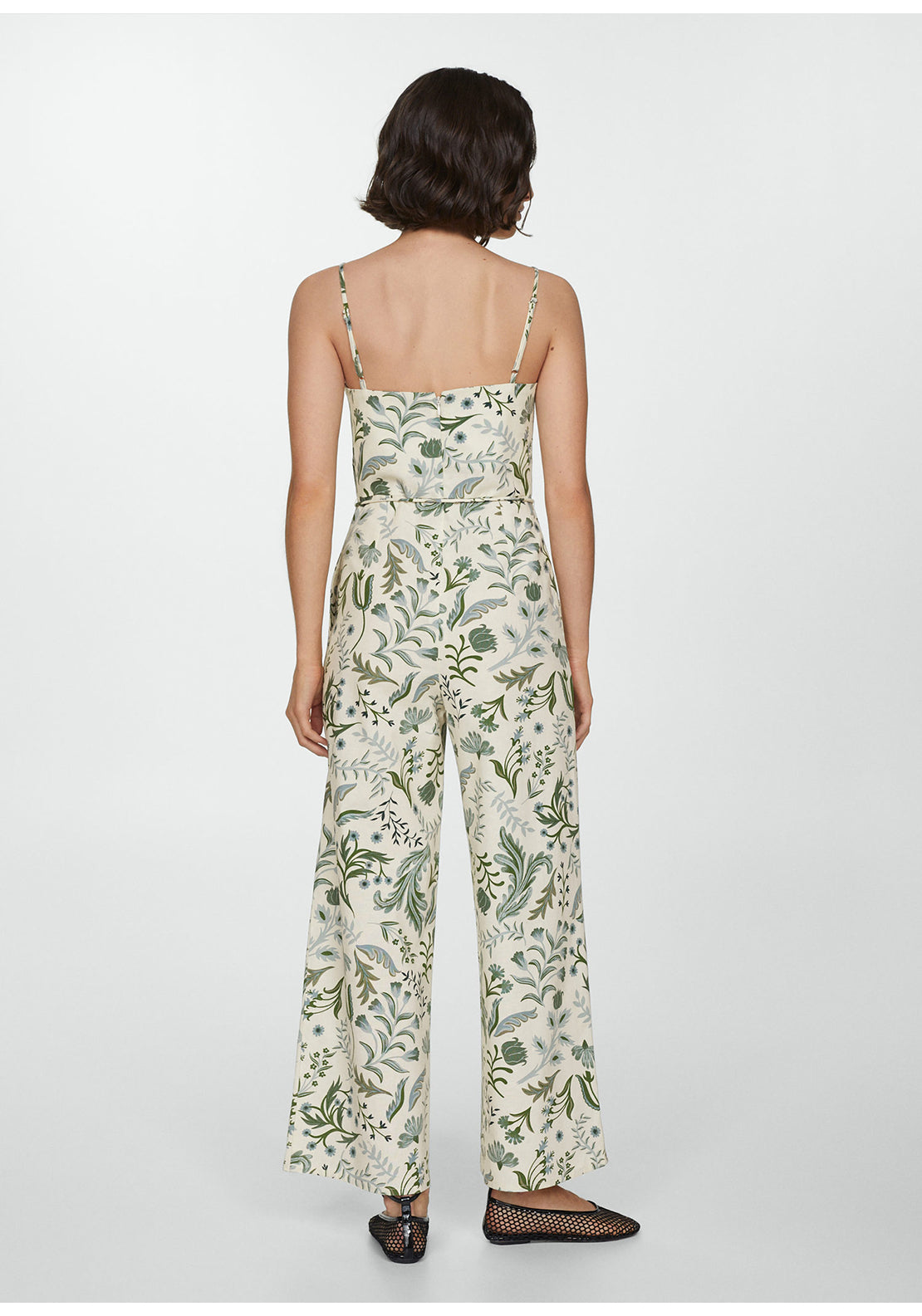 Mango Printed jumpsuit with bow 4 Shaws Department Stores