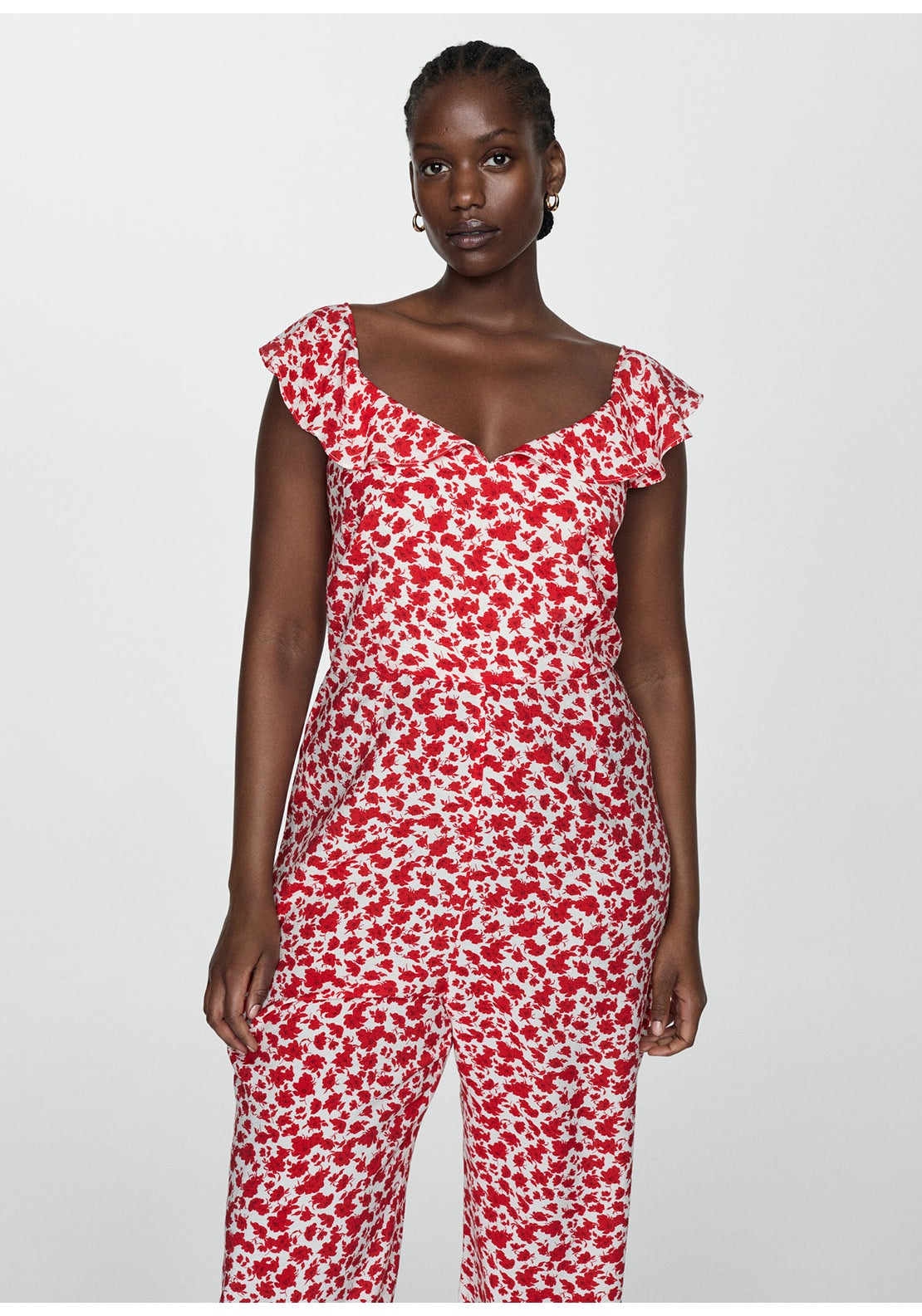 Mango Floral-print long jumpsuit 5 Shaws Department Stores