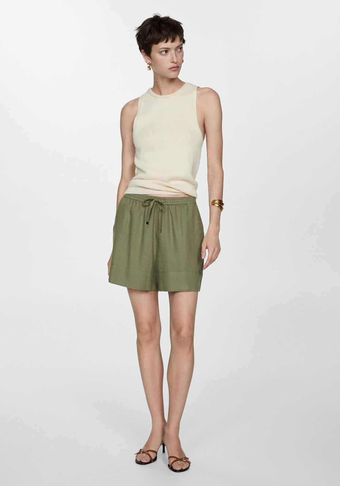 Mango Fluid tie shorts 4 Shaws Department Stores