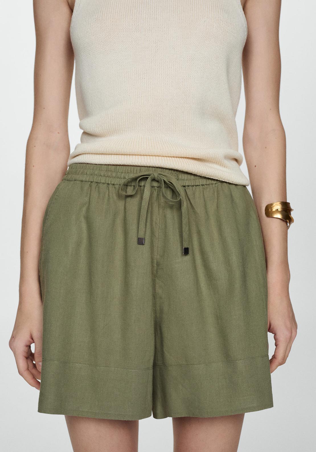 Mango Fluid tie shorts 2 Shaws Department Stores