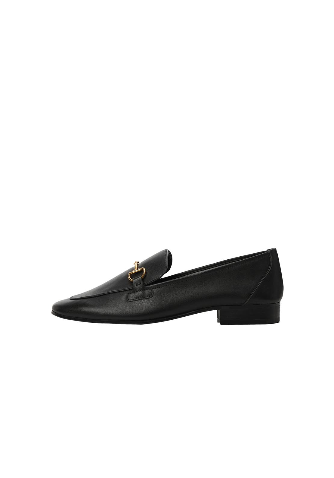 Mango Leather moccasins with metallic detail 2 Shaws Department Stores