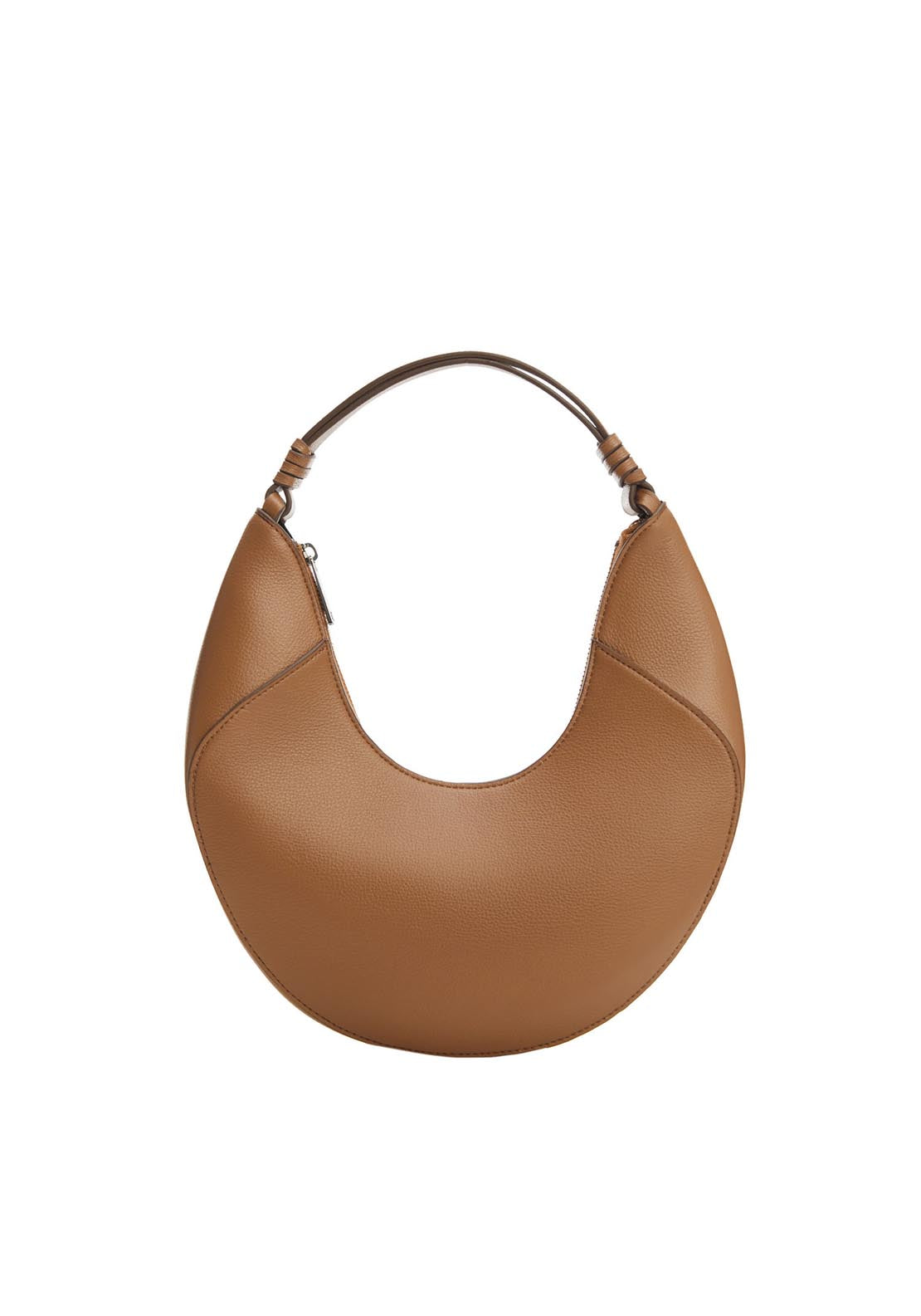 Mango Leather effect shoulder bag 1 Shaws Department Stores