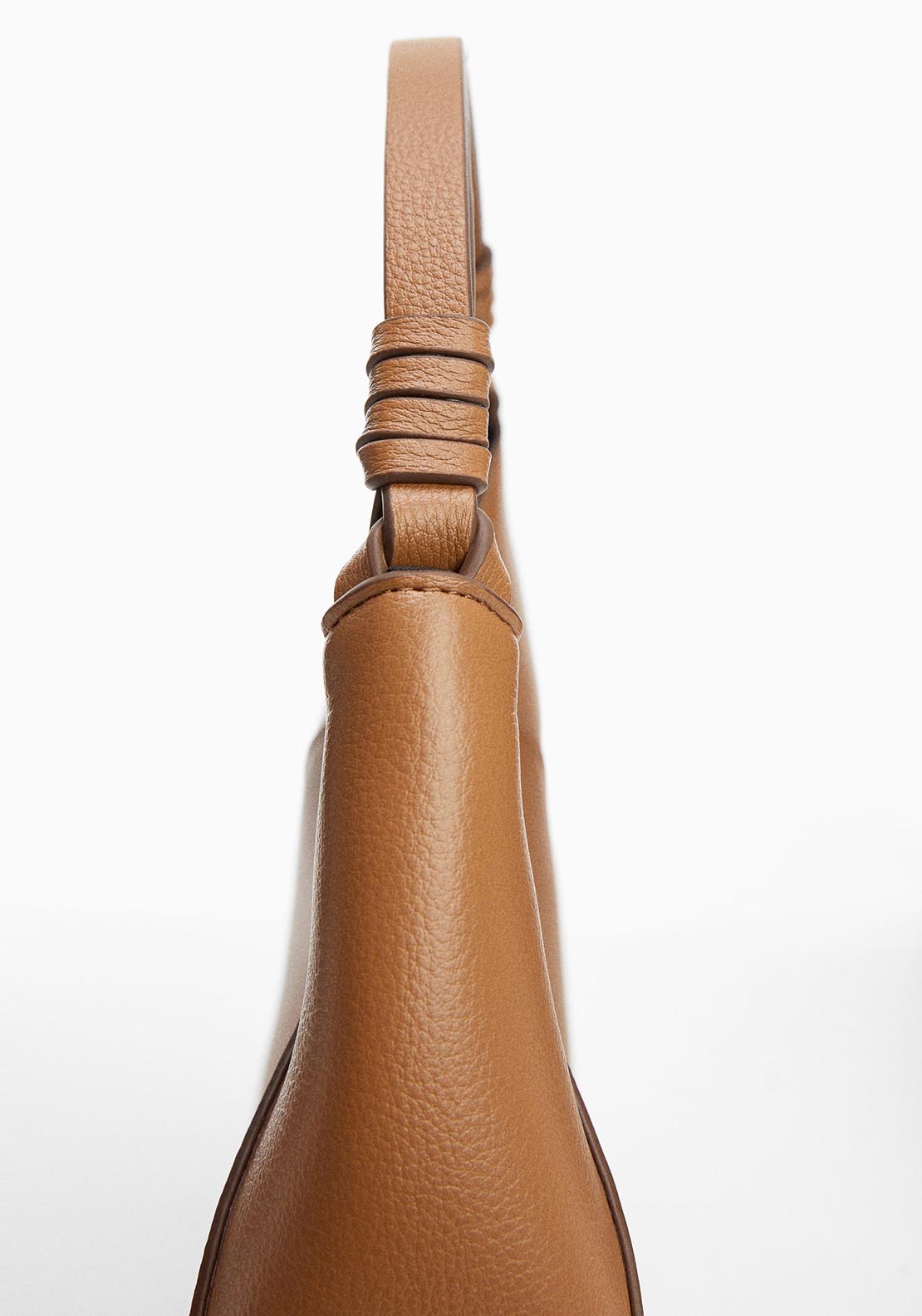 Mango Leather effect shoulder bag 3 Shaws Department Stores