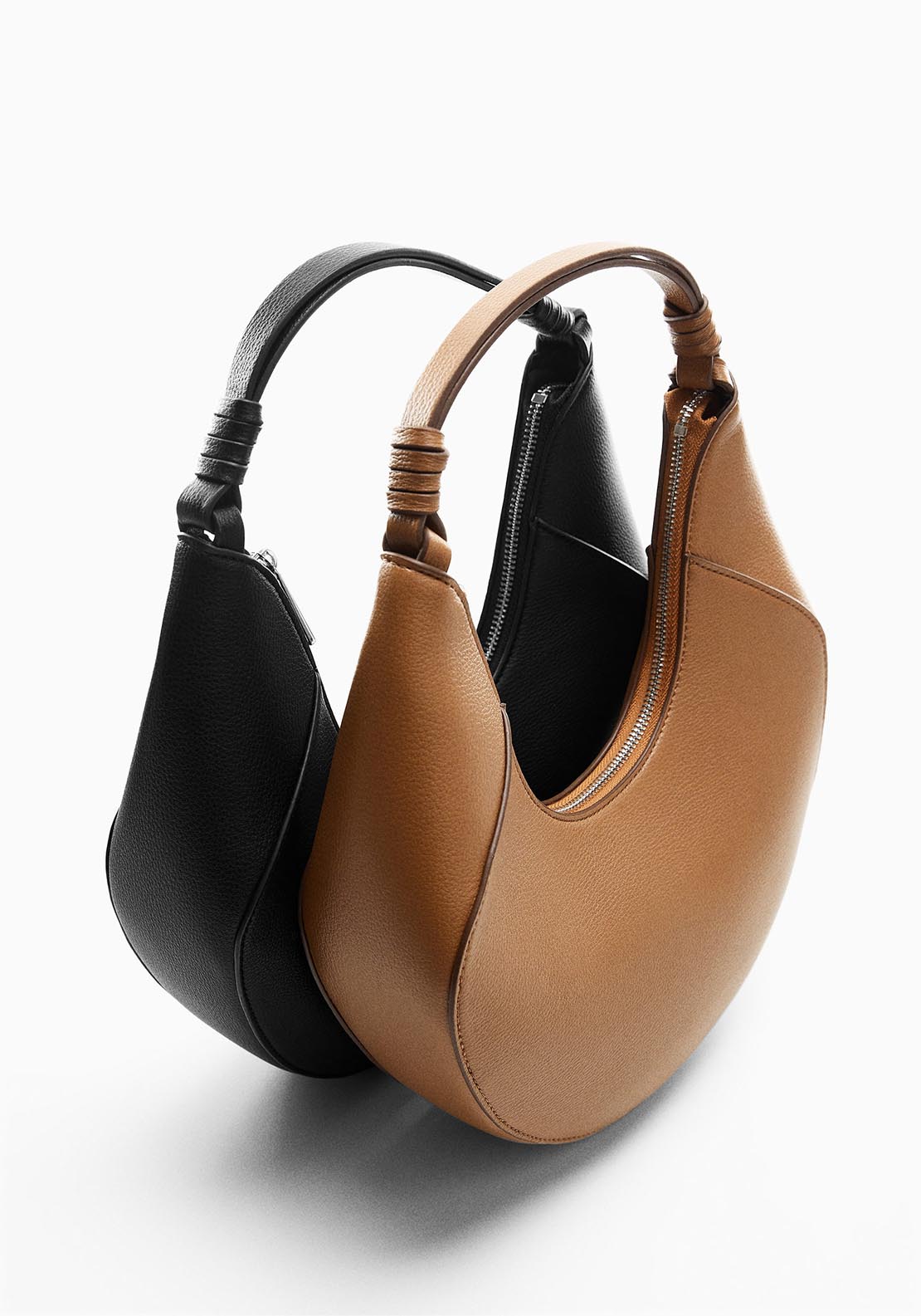Mango Leather effect shoulder bag 5 Shaws Department Stores