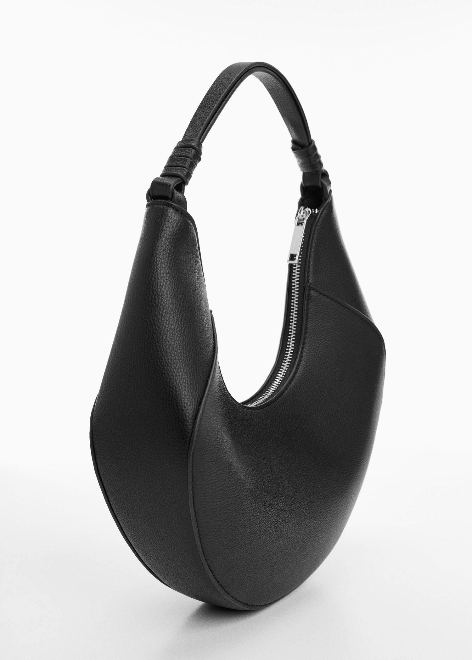 Mango Leather effect shoulder bag 2 Shaws Department Stores