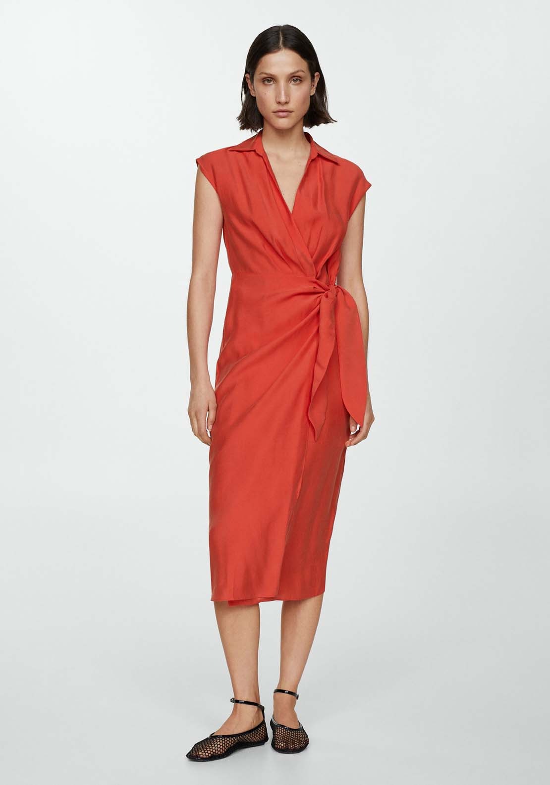 Mango Bow modal dress 1 Shaws Department Stores