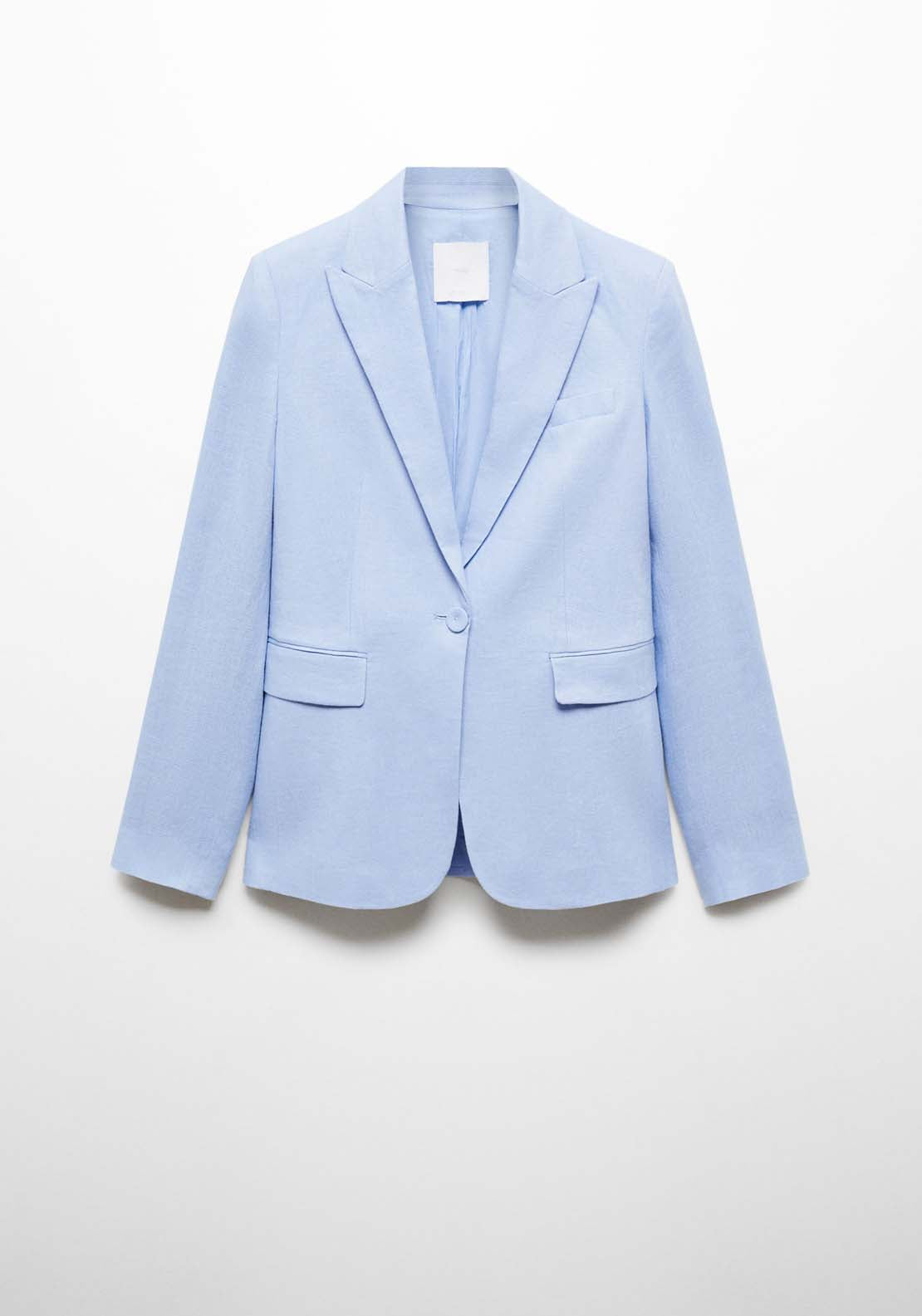 Mango Blazer suit 100% linen - Blue 6 Shaws Department Stores