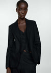 Blazer suit 100% linen - Black