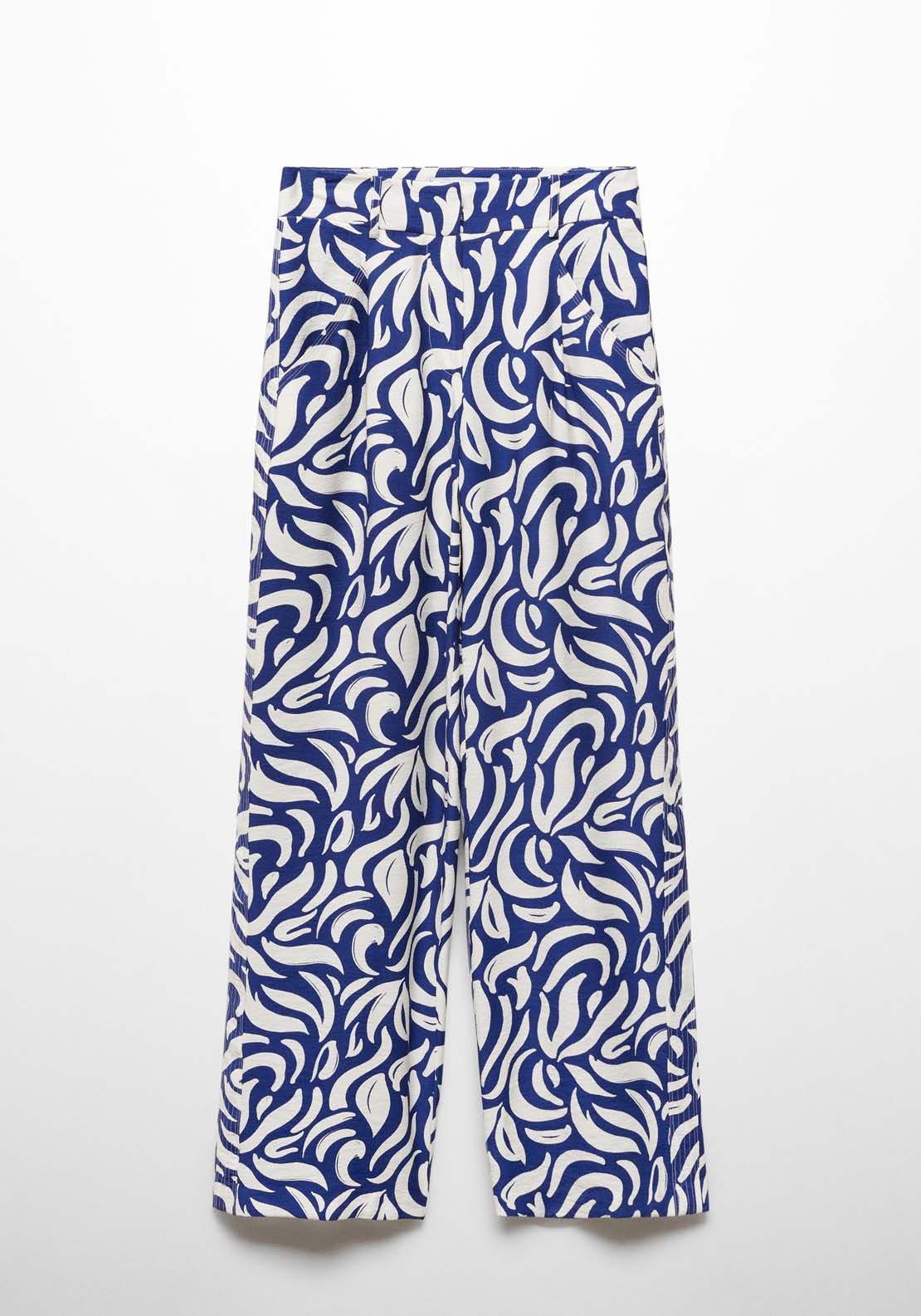 Mango Wideleg trousers printed with darts 7 Shaws Department Stores
