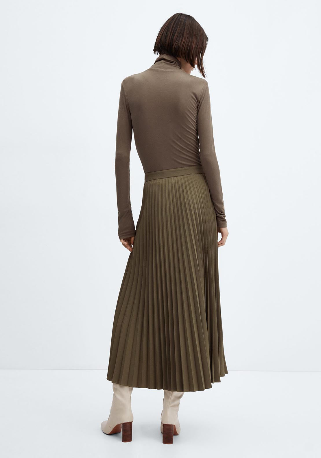 Mango Pleated long skirt 4 Shaws Department Stores