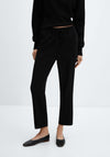 Flowy straight-fit trousers