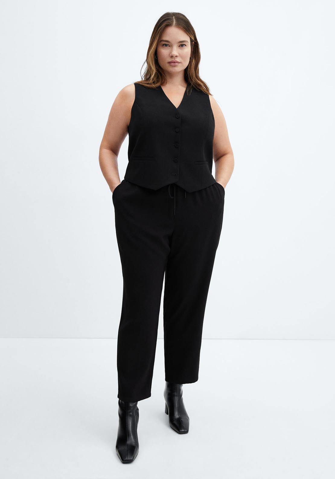 Mango Flowy straight-fit trousers 6 Shaws Department Stores