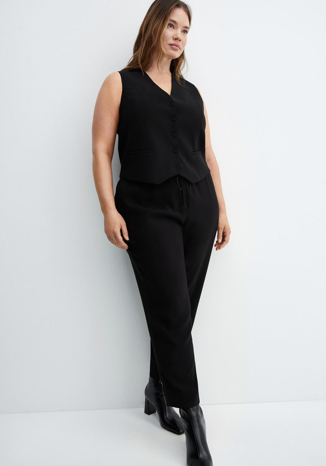 Mango Flowy straight-fit trousers 5 Shaws Department Stores