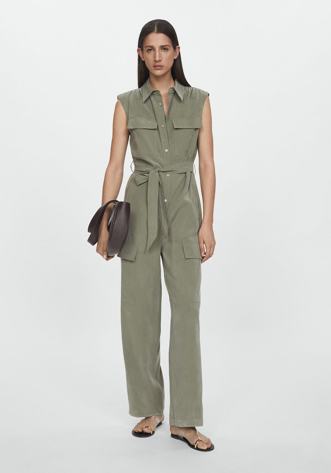 Mango Cargo jumpsuit with pockets 5 Shaws Department Stores