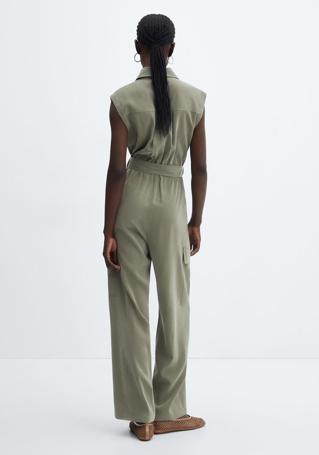 Mango Cargo jumpsuit with pockets 3 Shaws Department Stores