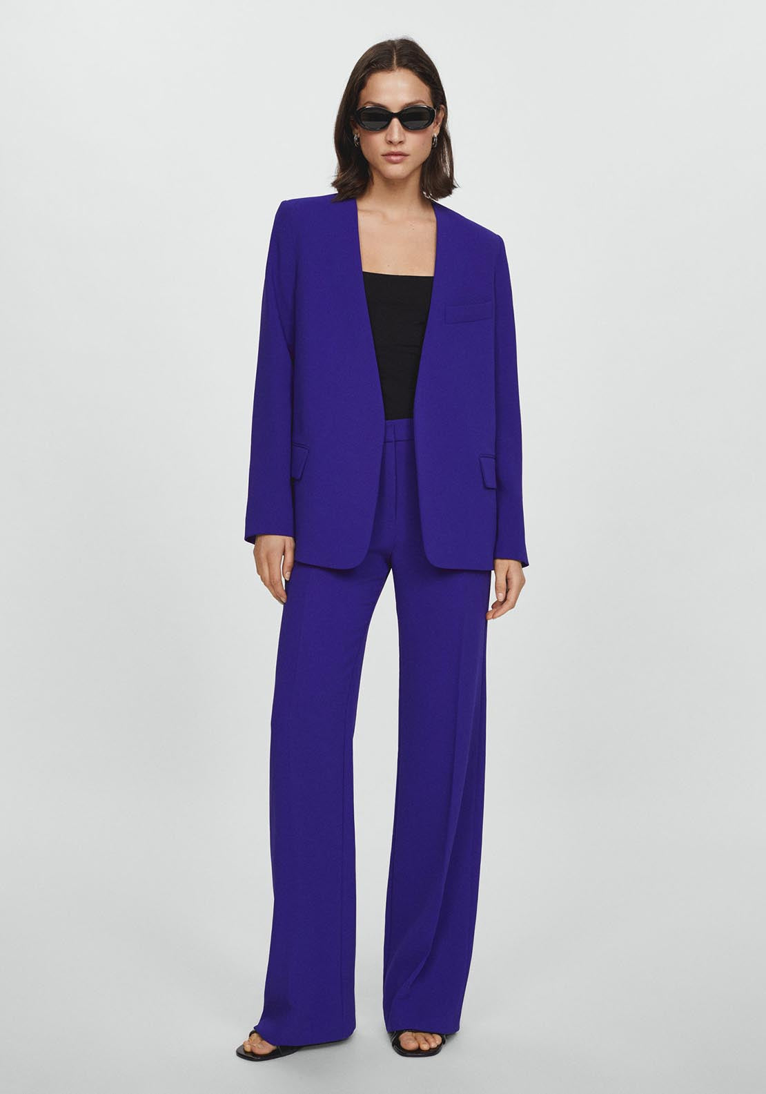 Mango Patterned suit blazer 1 Shaws Department Stores