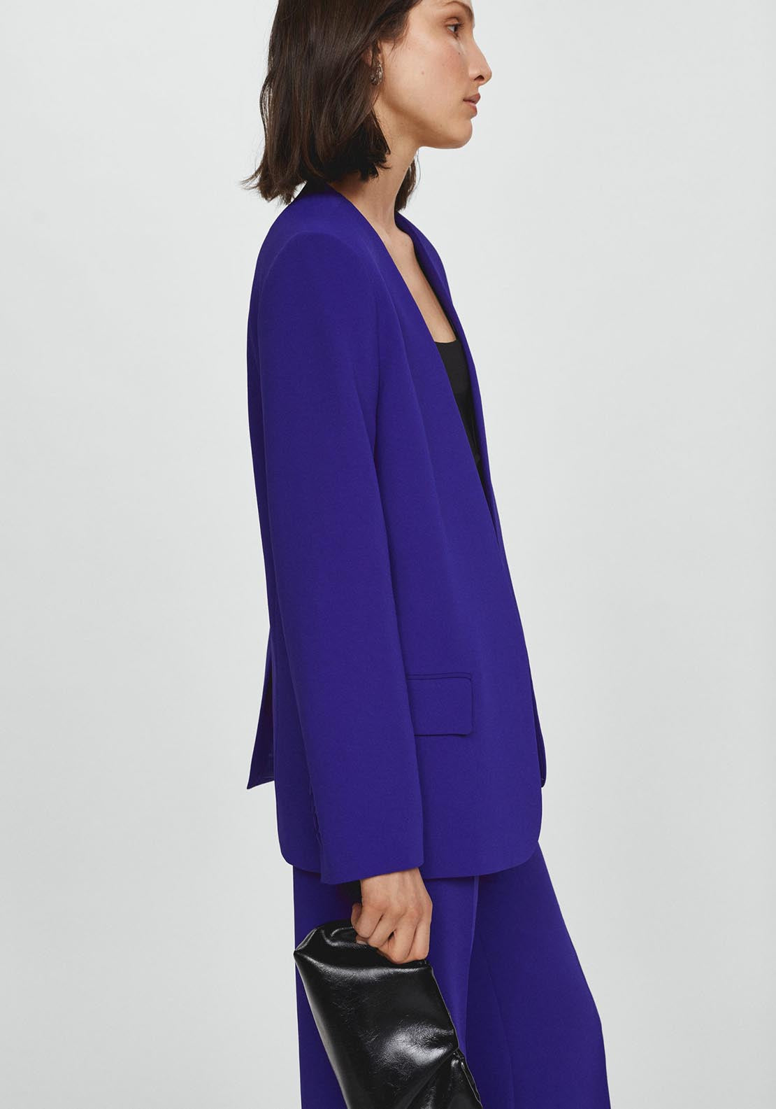 Mango Patterned suit blazer 4 Shaws Department Stores