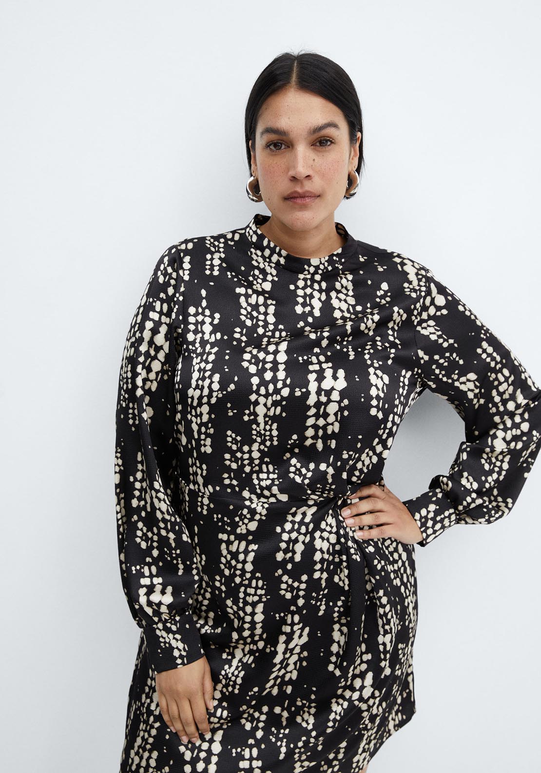 Mango Pleat printed dress 9 Shaws Department Stores