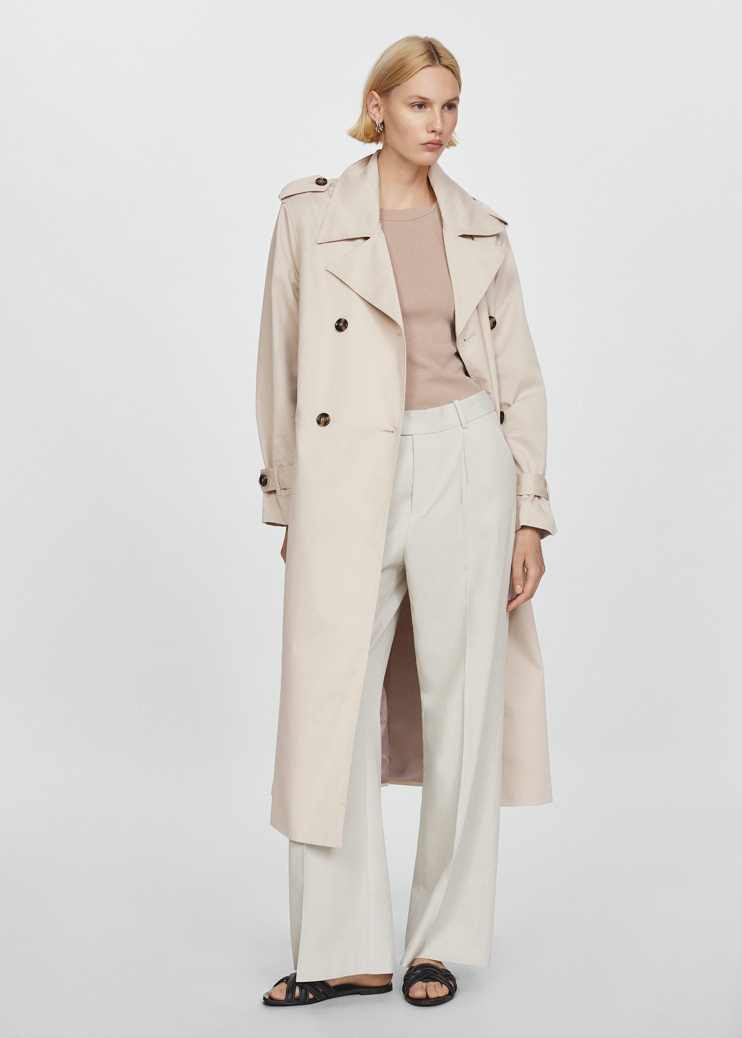 Mango Double-button trench coat 1 Shaws Department Stores
