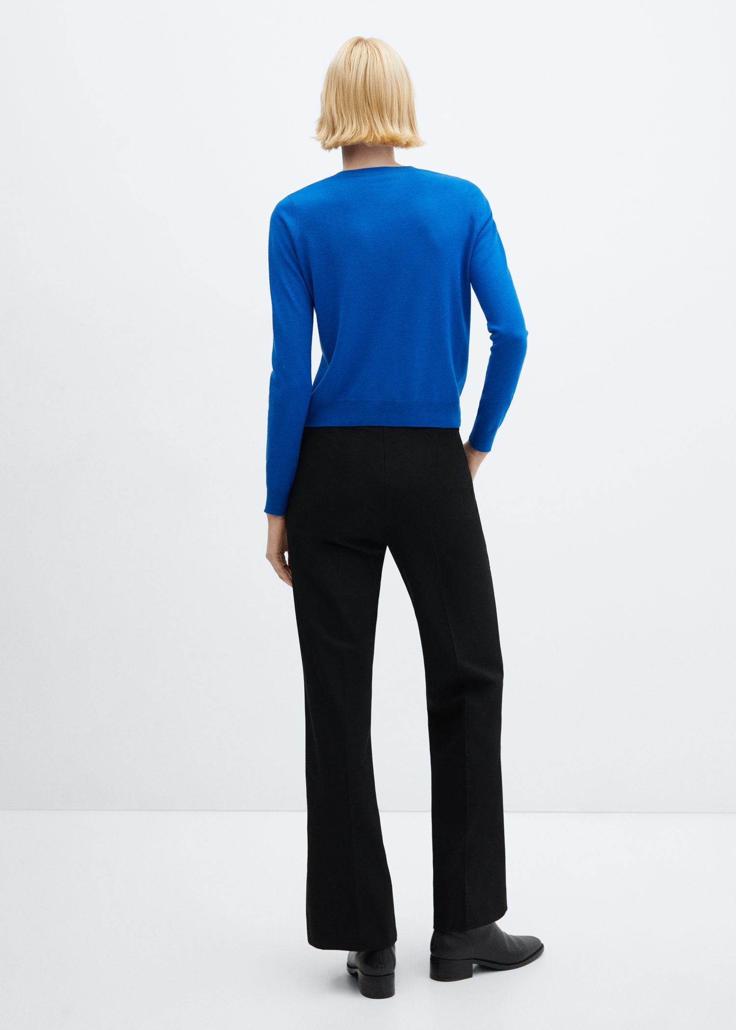 Mango Roundneck knitted sweater 2 Shaws Department Stores