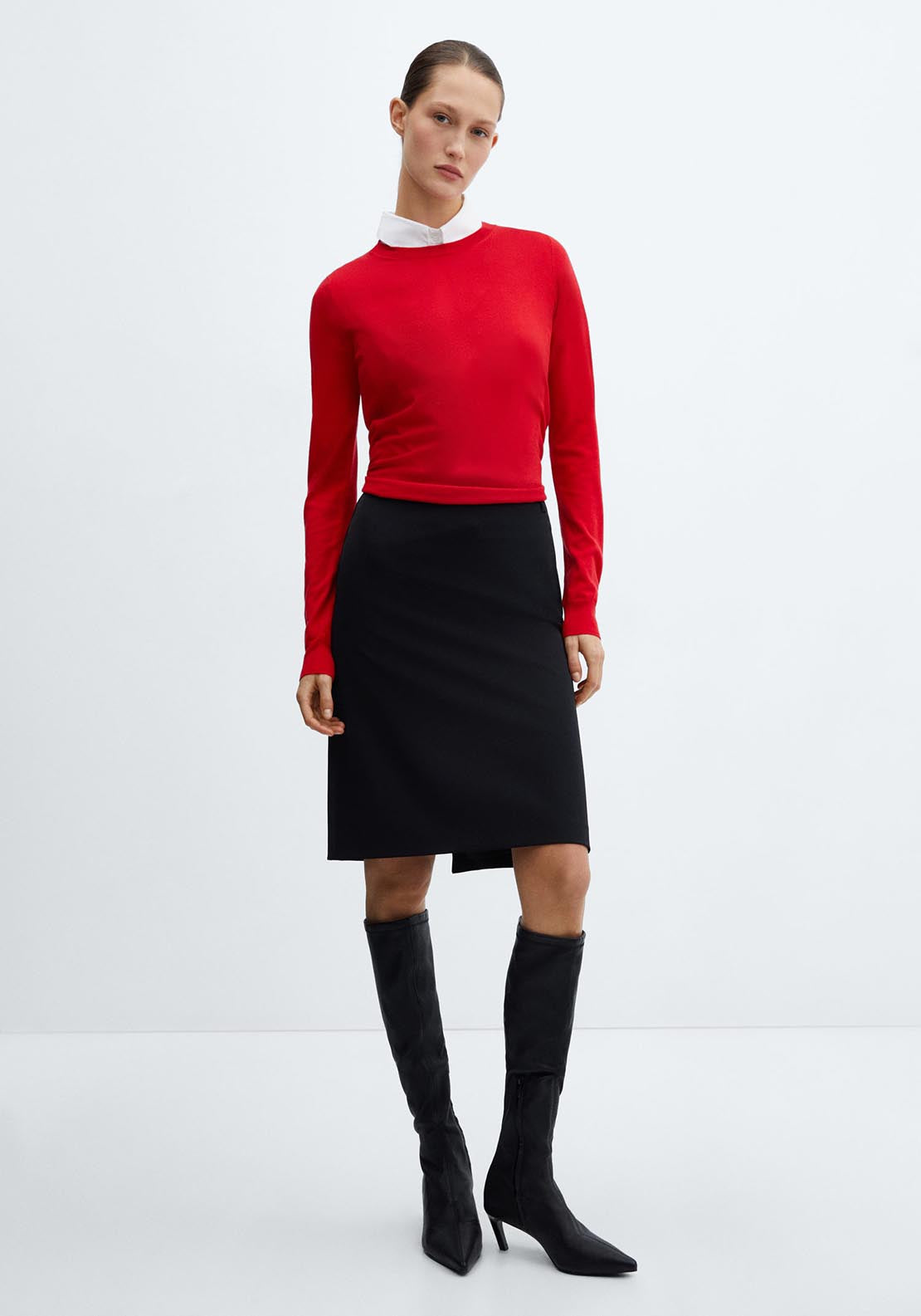 Mango Roundneck knitted sweater 5 Shaws Department Stores