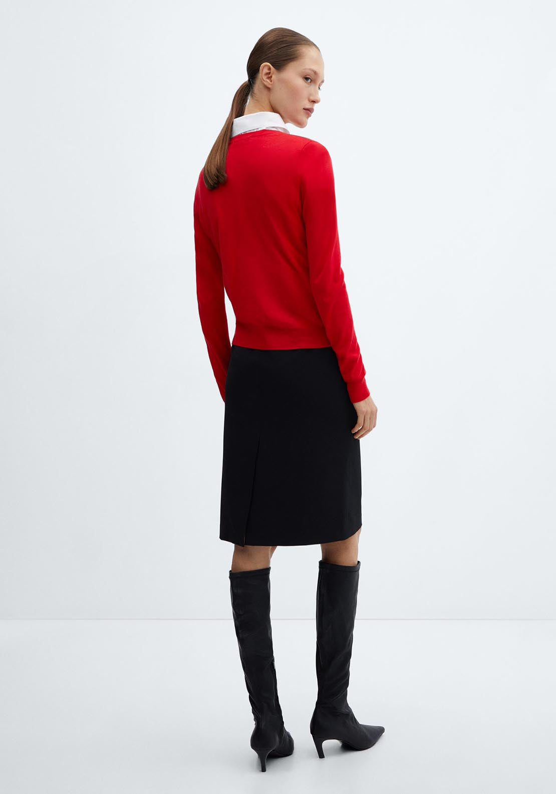 Mango Roundneck knitted sweater 4 Shaws Department Stores