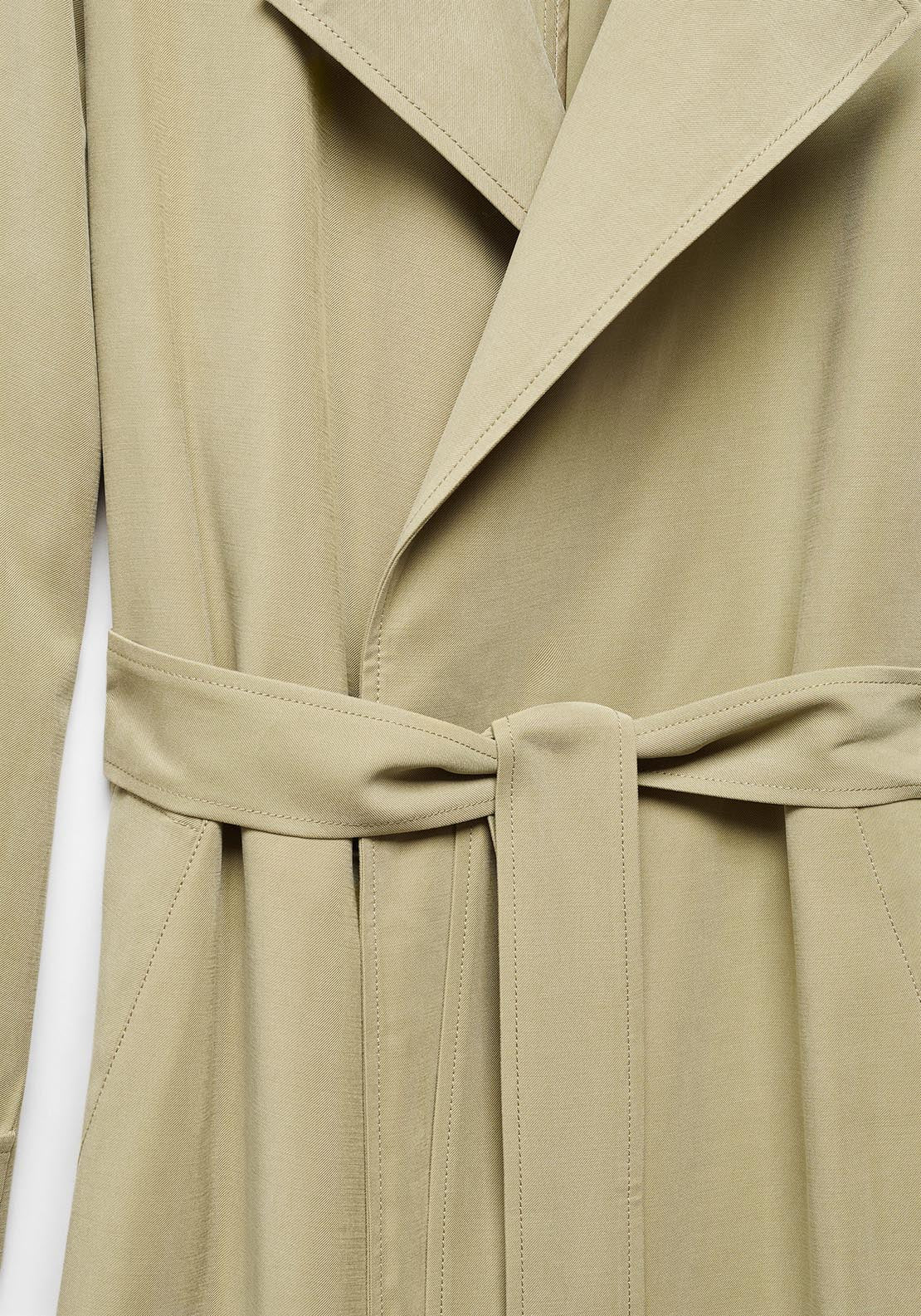 Mango Flowy lapel trench 4 Shaws Department Stores