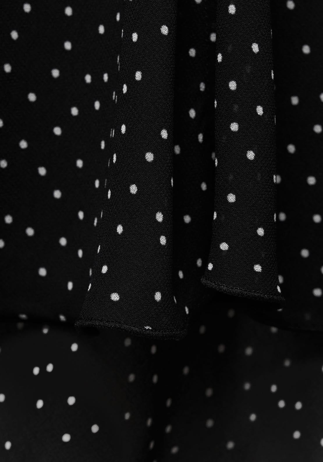 Mango Polka-dot asymmetric skirt 6 Shaws Department Stores