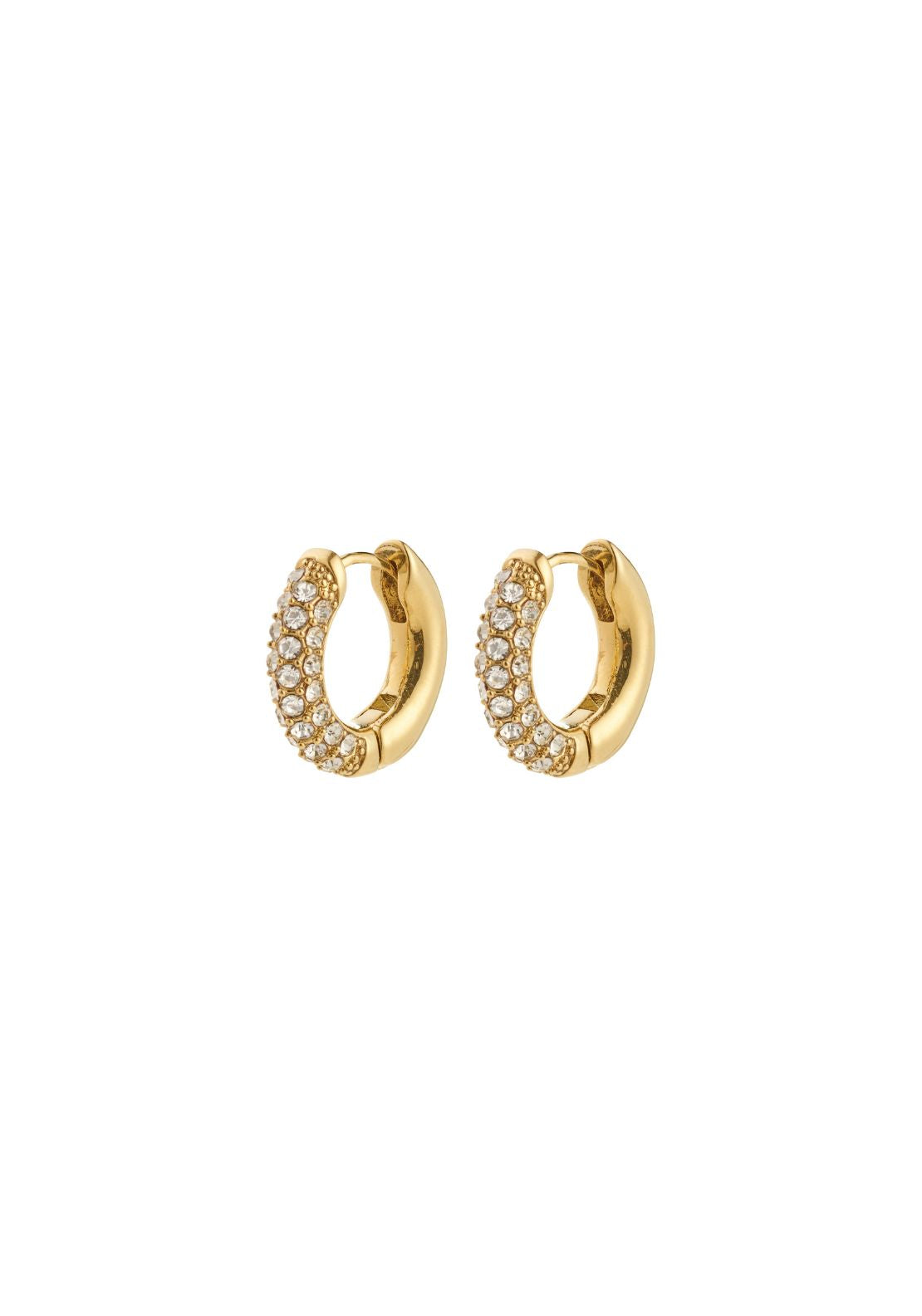 Tatum Gold Plated Small Hoop Earrings - Gold