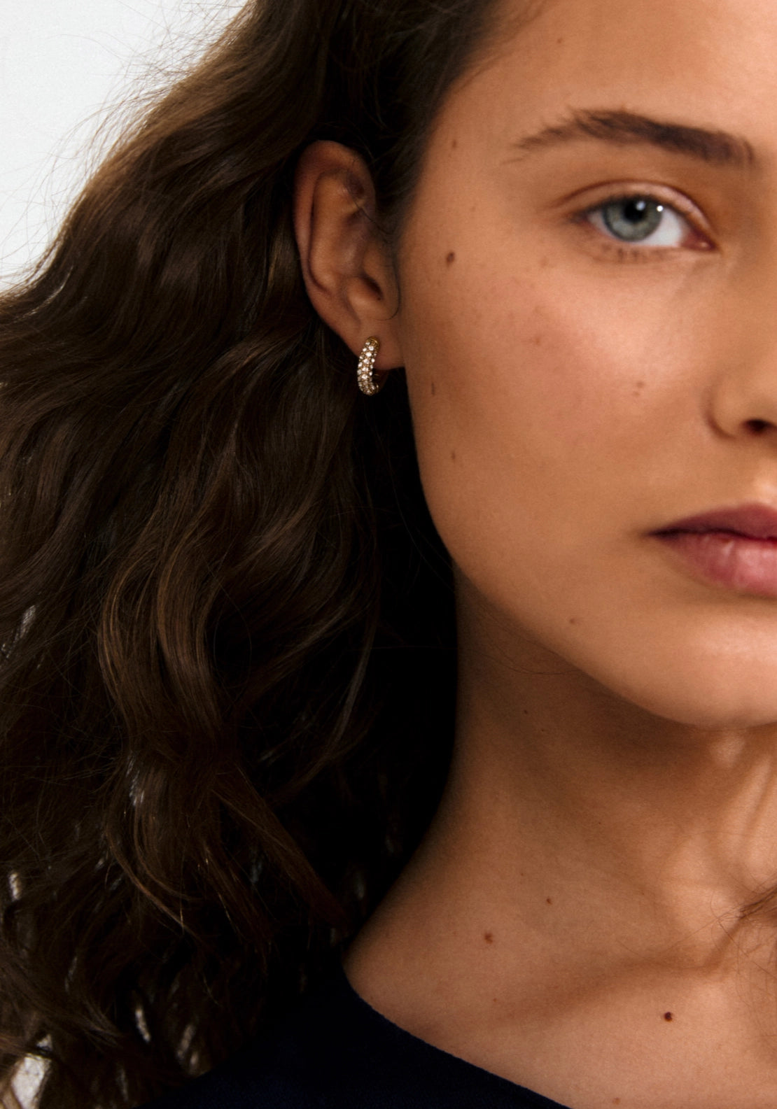Tatum Gold Plated Small Hoop Earrings - Gold