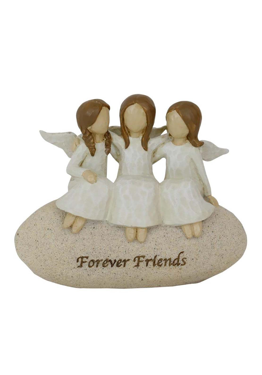 The Home Christmas 3 Angels Sitting On Stone With Message 1 Shaws Department Stores