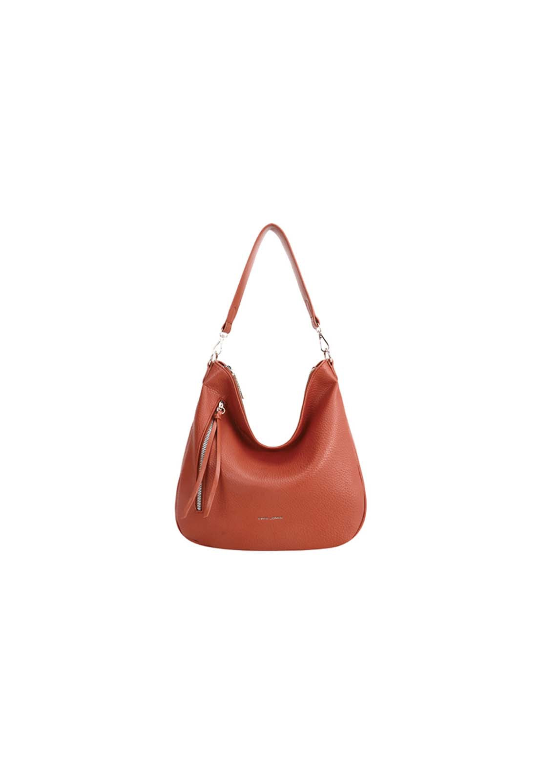 David Jones Zip Detail Shoulder Bag - Orange 1 Shaws Department Stores