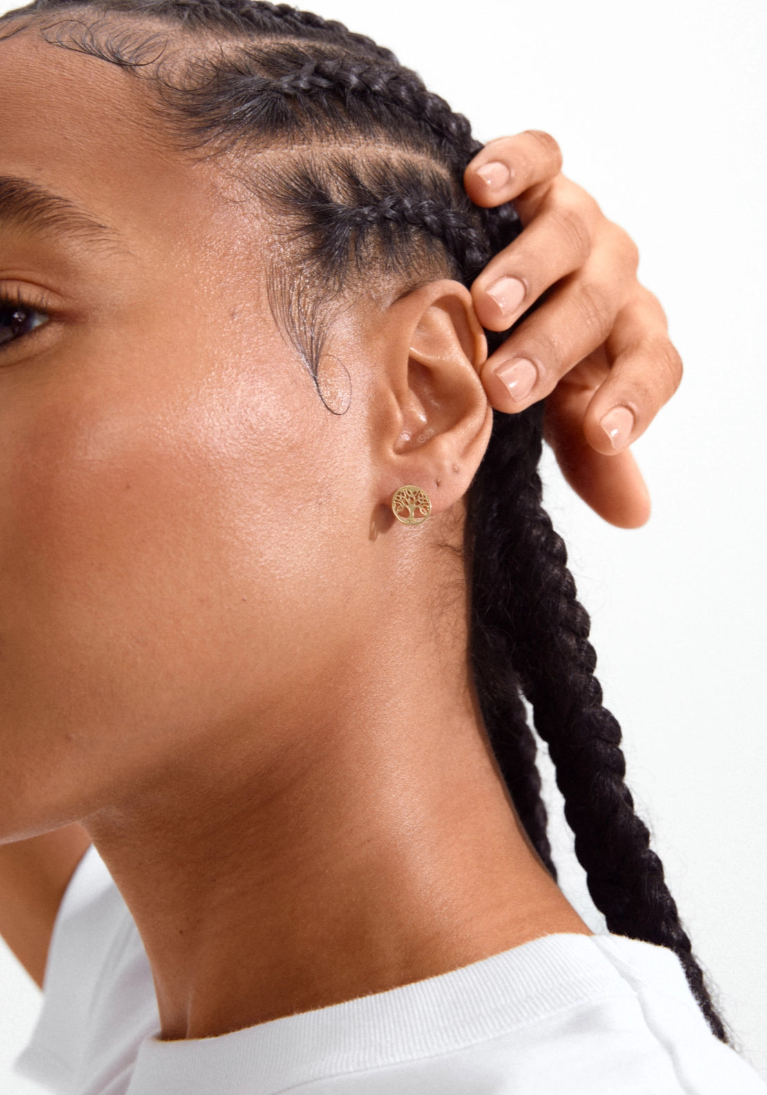 Georgina Gold Plated Stud Earrings - Gold