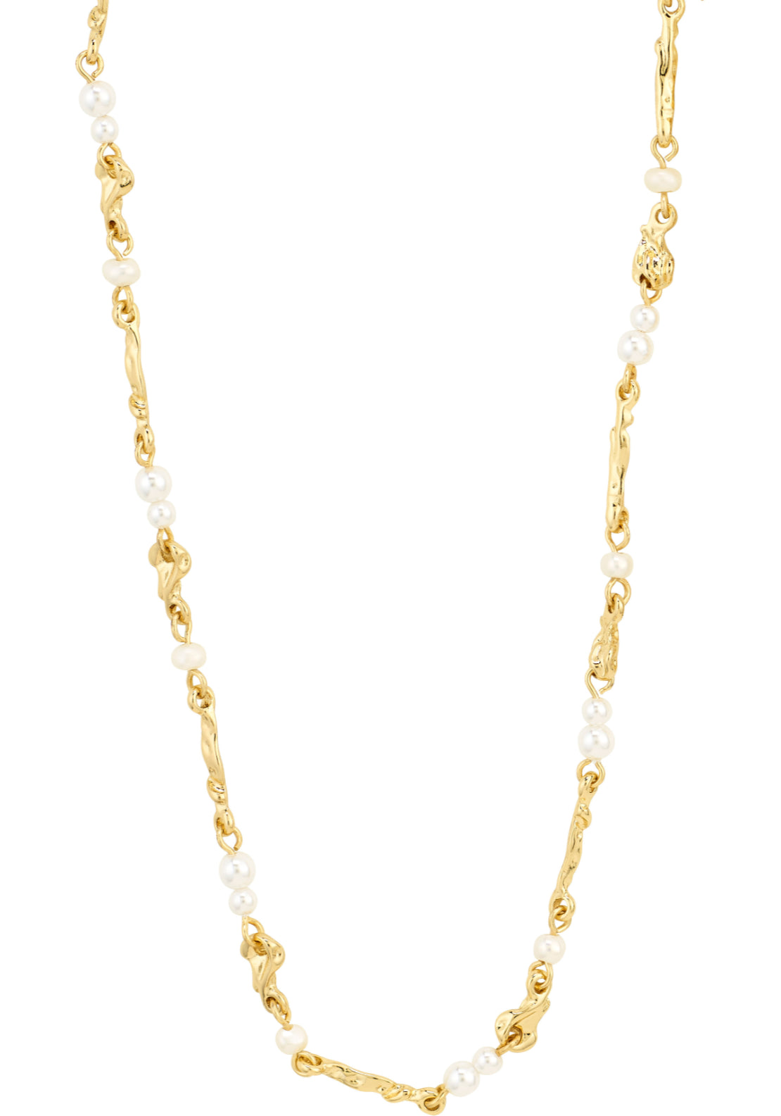 Sloan Gold Plated Pearl Necklace - Gold