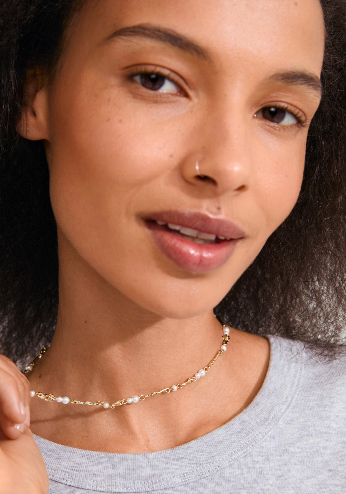 Sloan Gold Plated Pearl Necklace - Gold