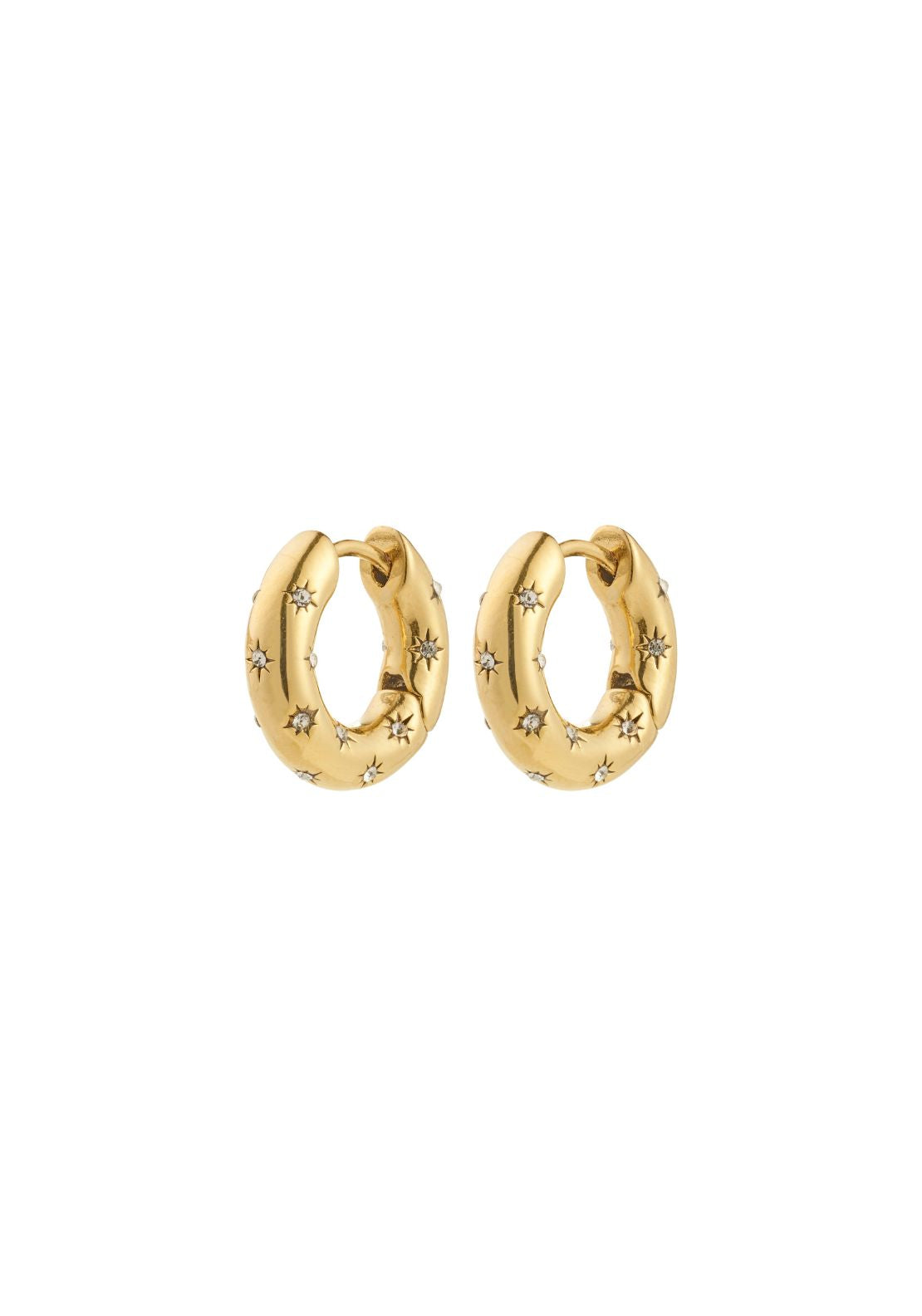 Nevaeh Gold Plated Hoop Earrings - Gold