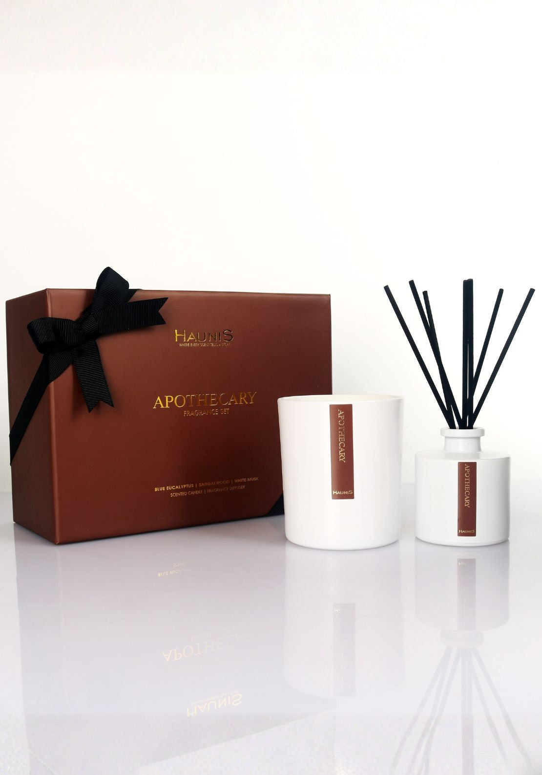 Haunis Apothecary Candle &amp; Diffuser Set - Apothecary 1 Shaws Department Stores