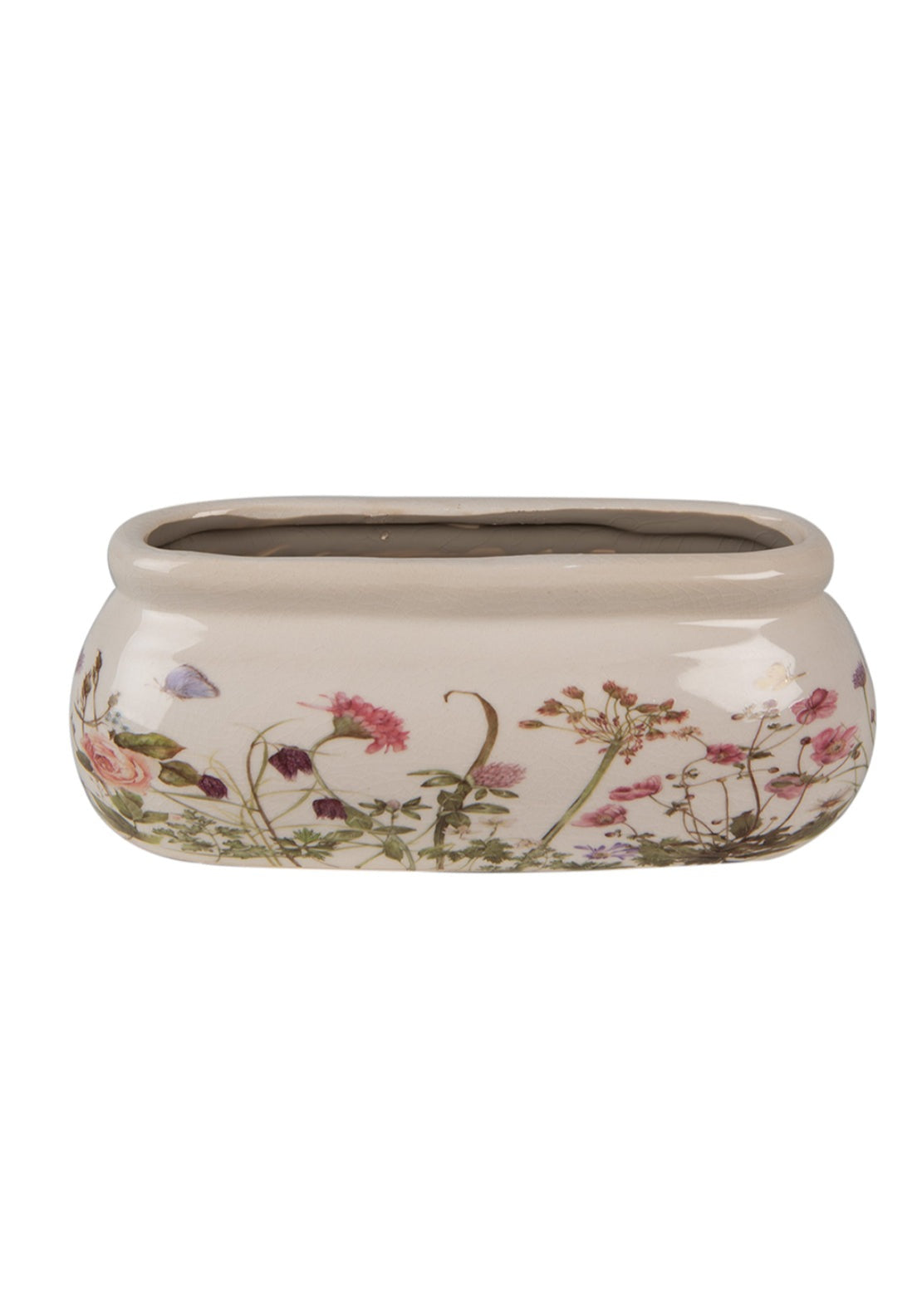 Clayre &amp; Eef Decoration Flowerpot - Floral 1 Shaws Department Stores