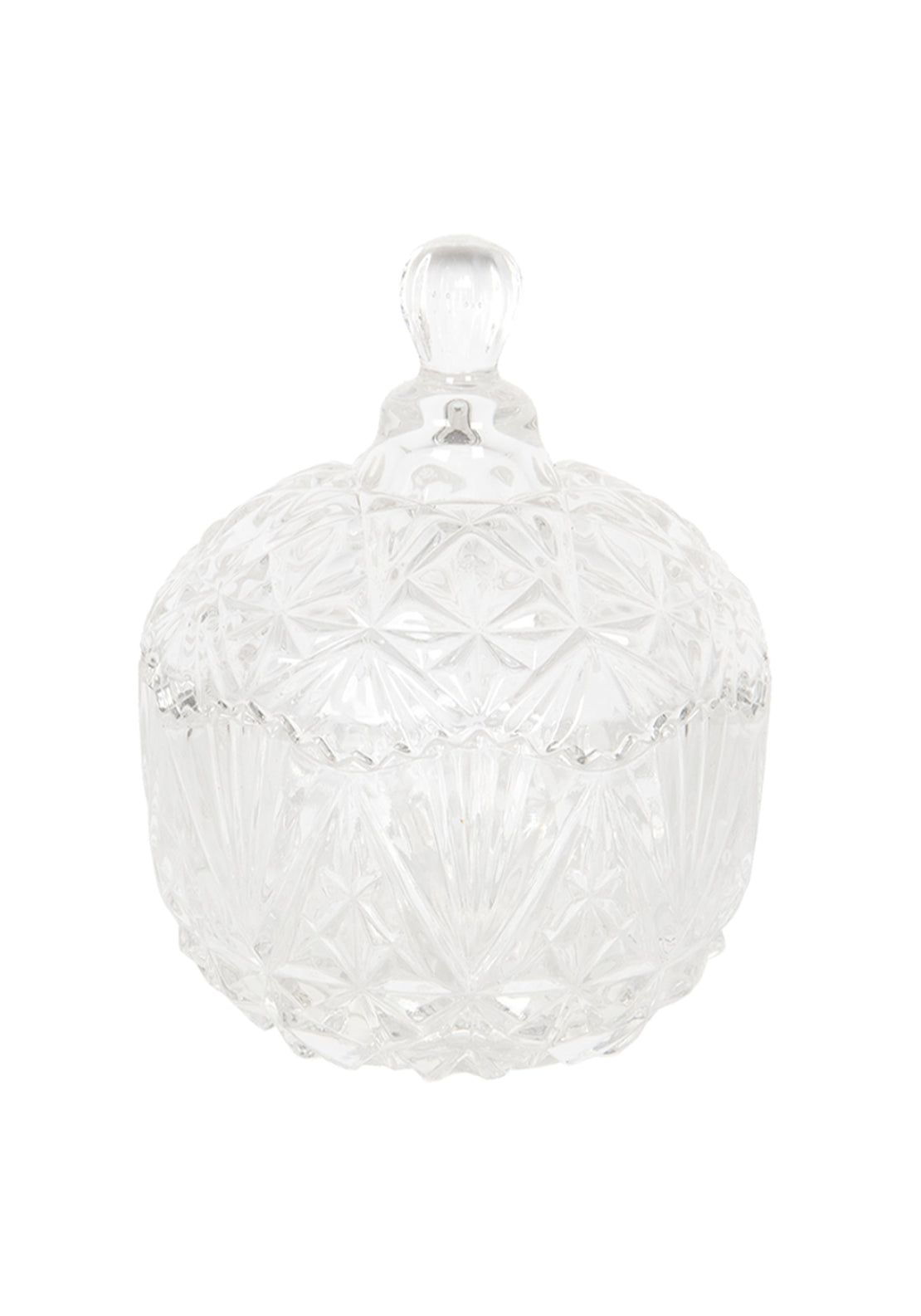 Glass Bowl with Cover - Round