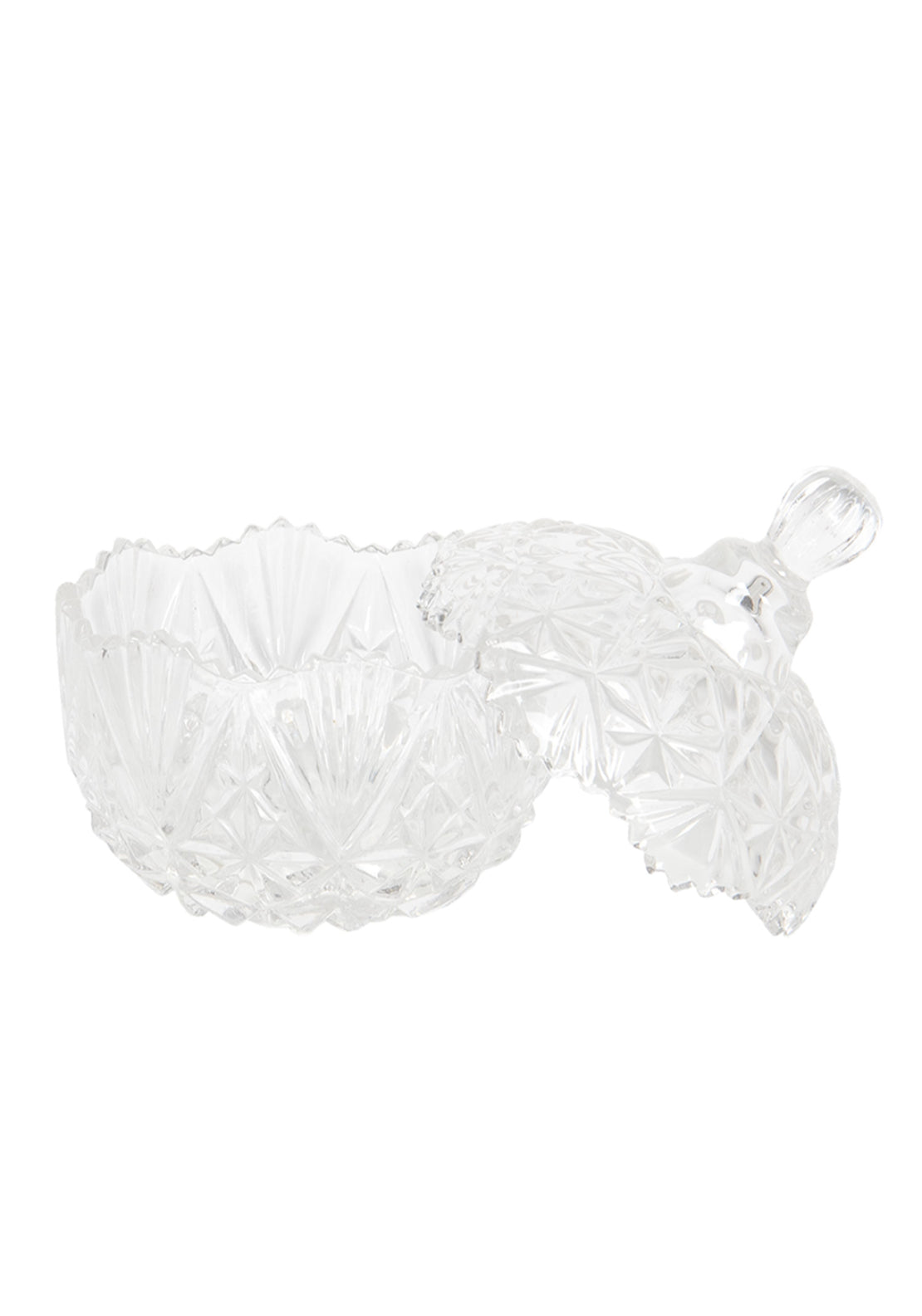 Glass Bowl with Cover - Round