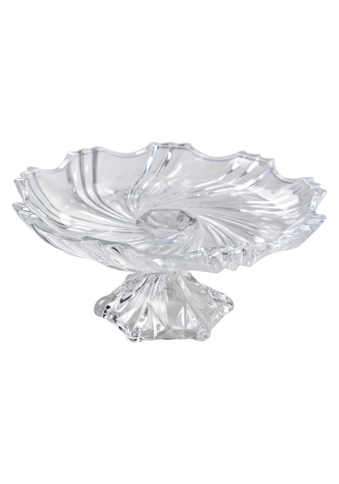 Glass Cake Plate - Clear