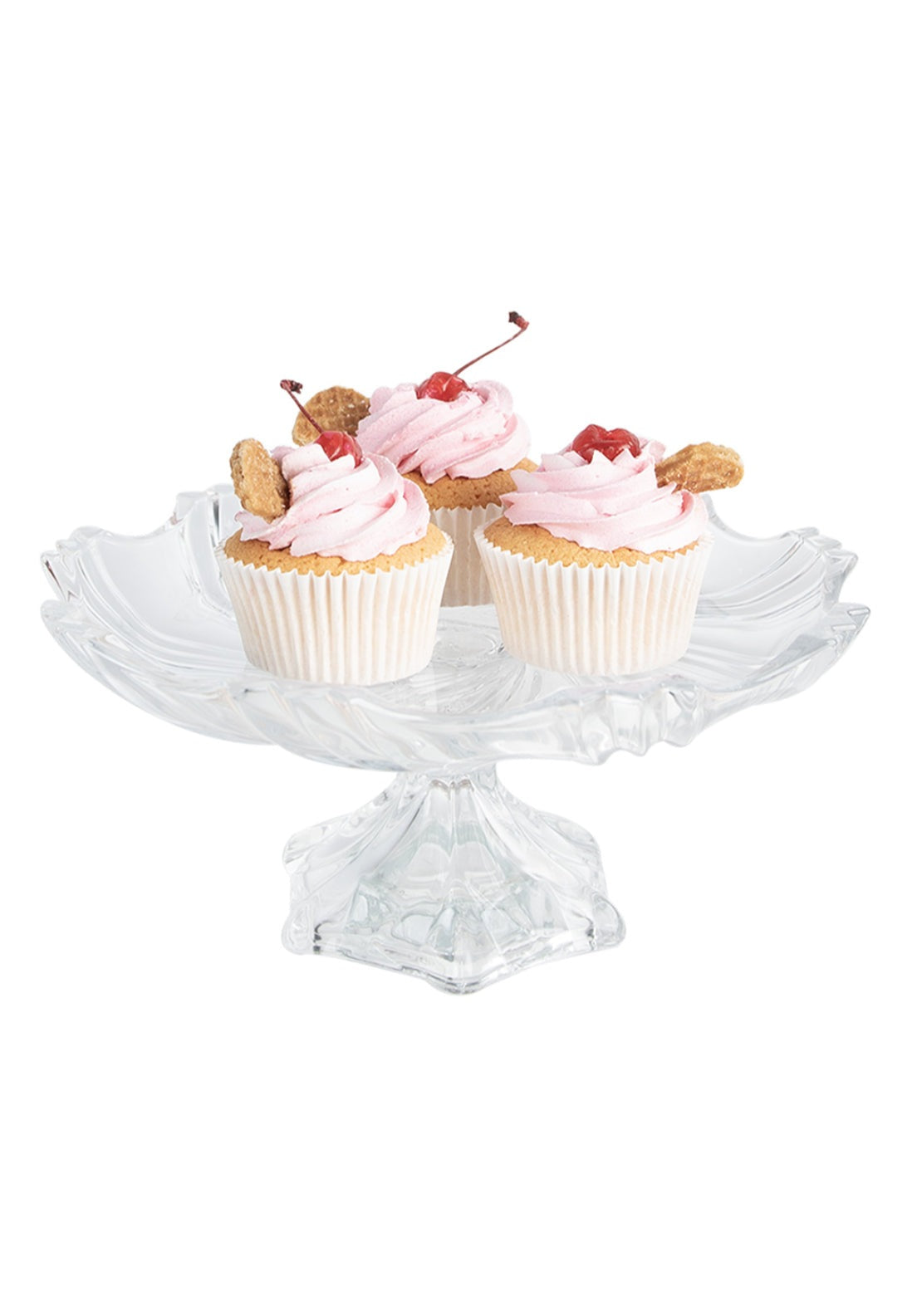 Glass Cake Plate - Clear
