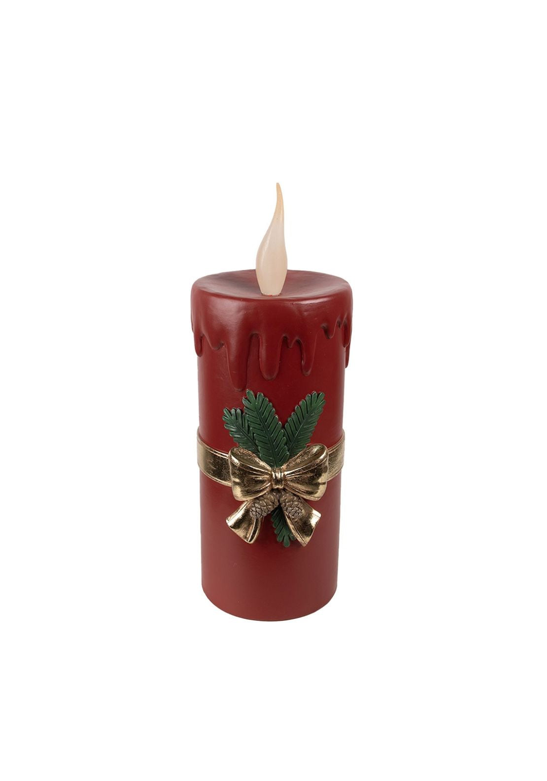 LED Christmas Candle - Red