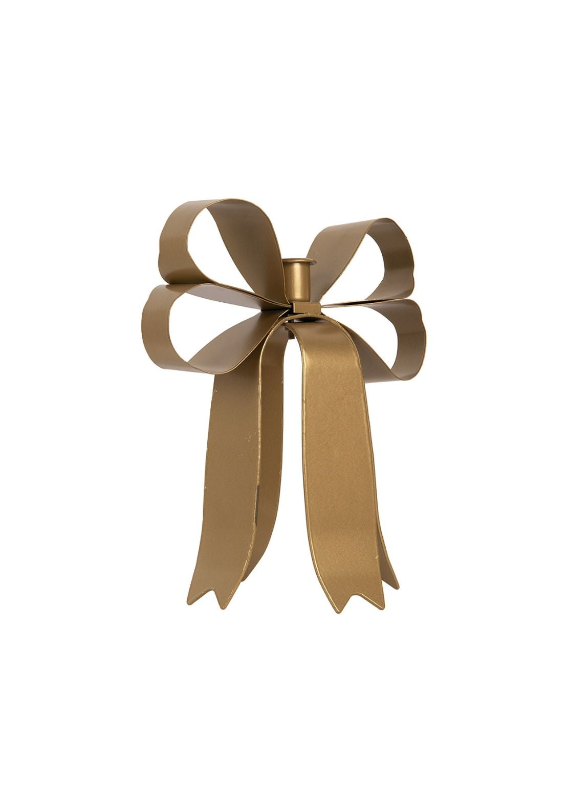 Christmas Taper Candle Holder - Gold