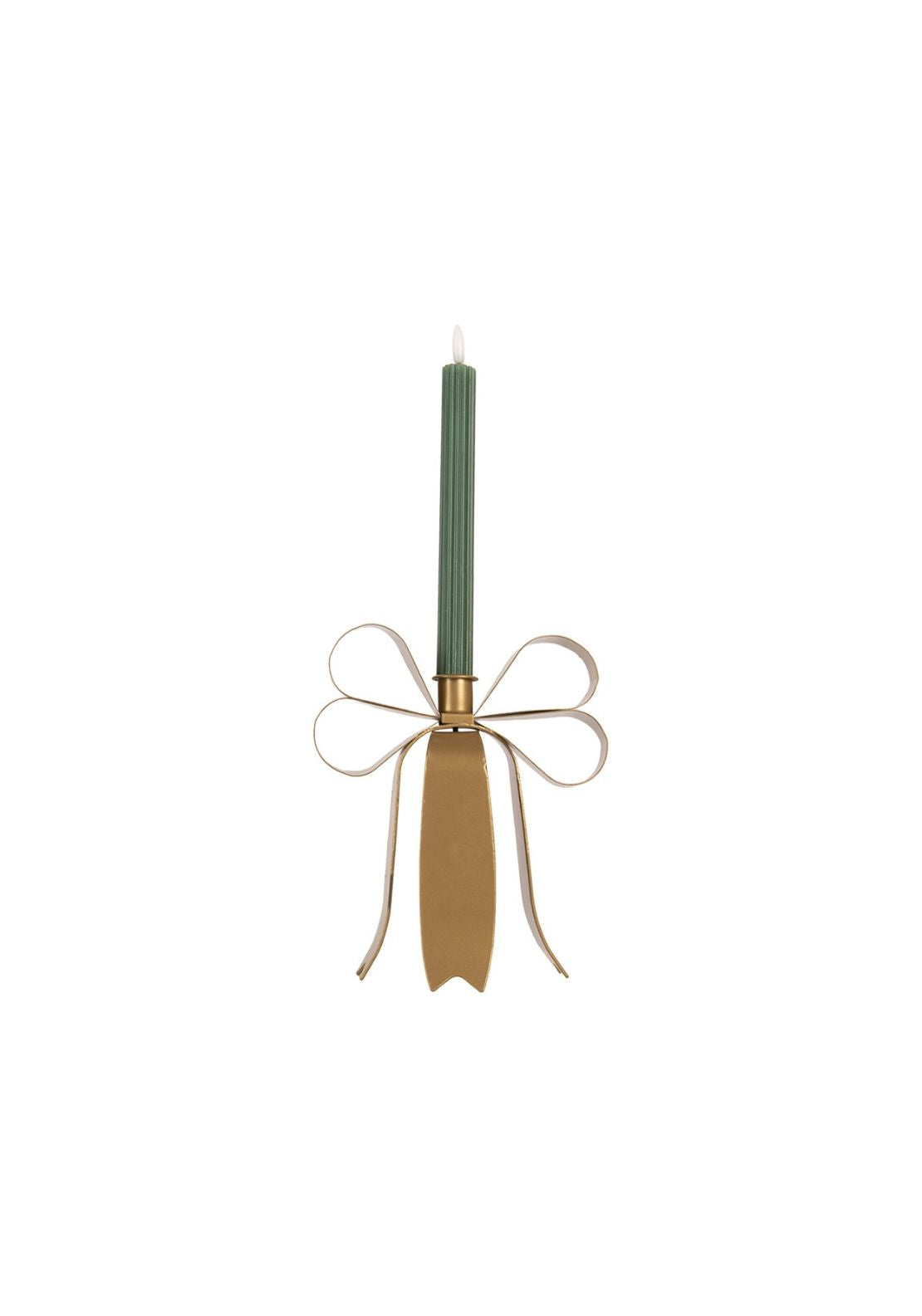 Christmas Taper Candle Holder - Gold