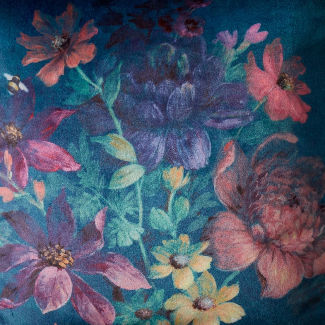 Catherine Lansfield Bridgerton Romantic Floral Cushion - Blue 5 Shaws Department Stores