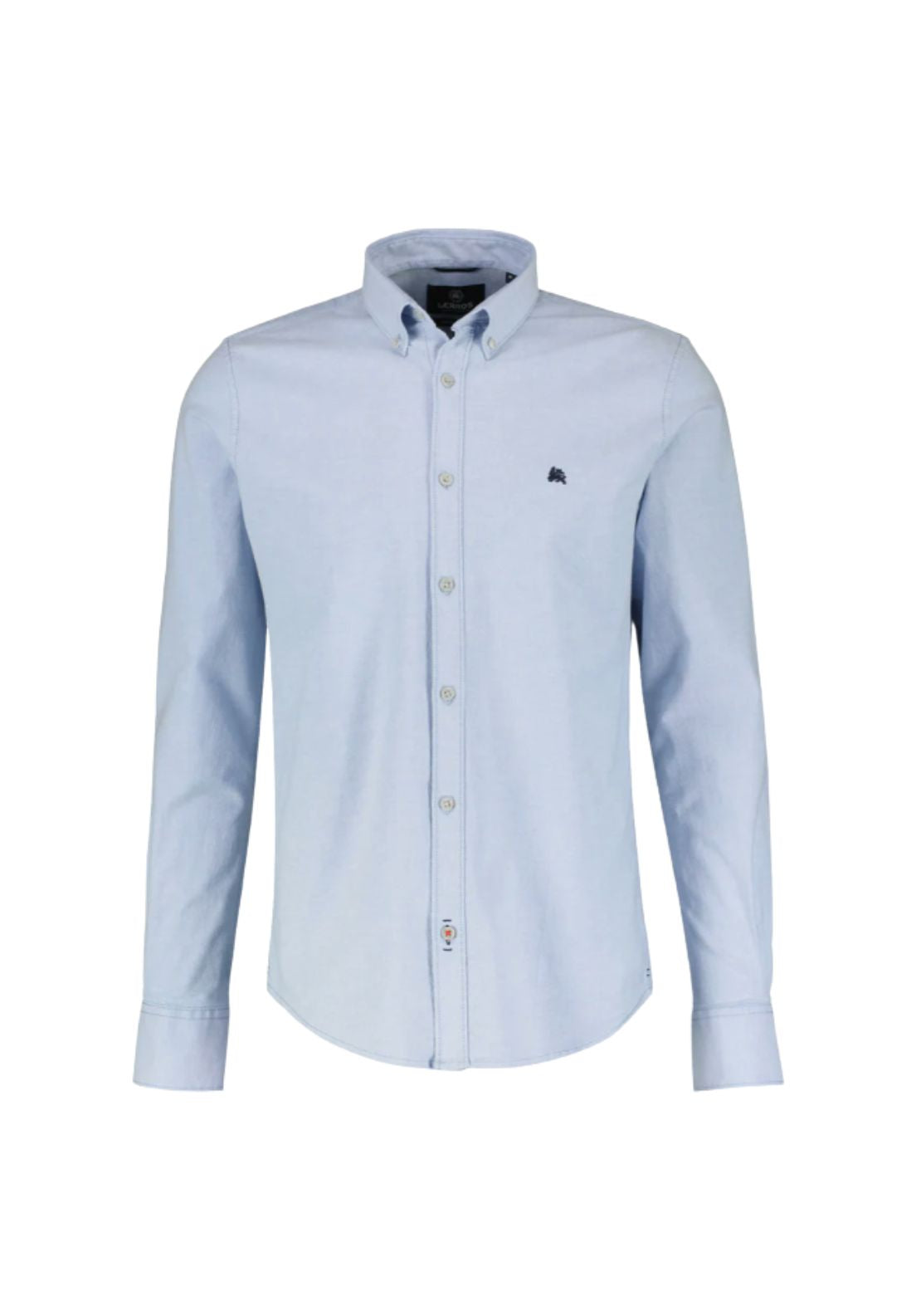 Lerros Plain Oxford Shirt - Blue 6 Shaws Department Stores